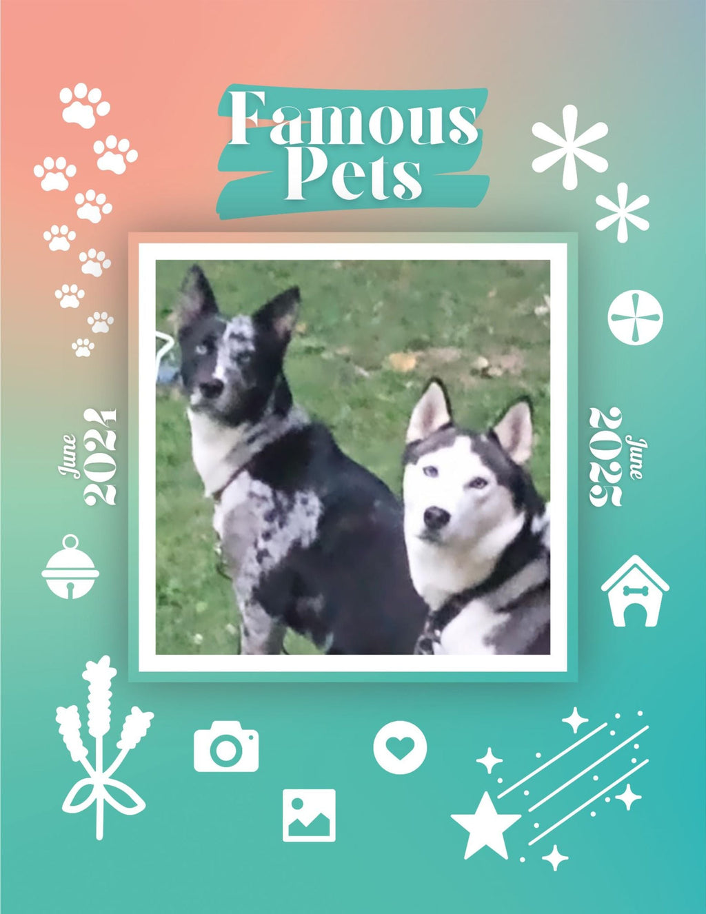 Famous Pets: June 2024-June 2025 Wall Calendar (Pre-Order)