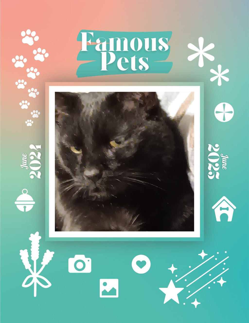 Famous Pets: June 2024-June 2025 Wall Calendar (Pre-Order)