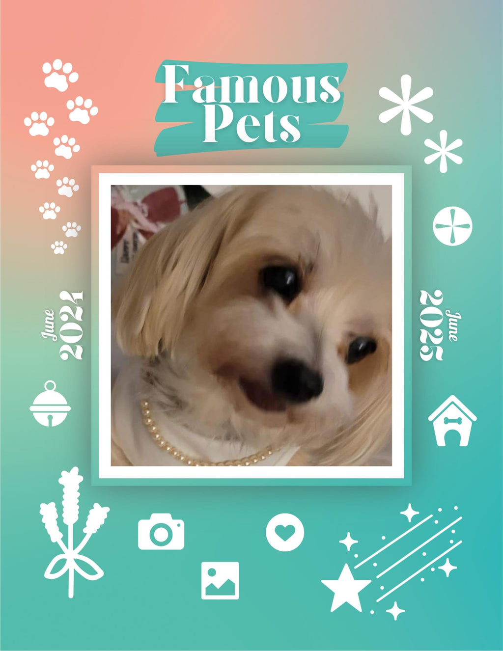Famous Pets: June 2024-June 2025 Wall Calendar (Pre-Order)
