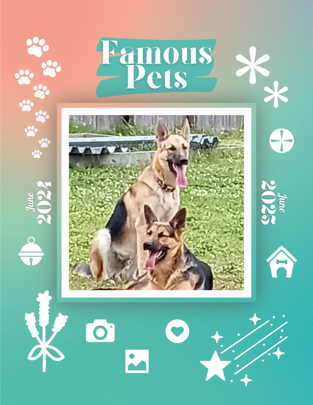 Famous Pets: June 2024-June 2025 Wall Calendar (Pre-Order)