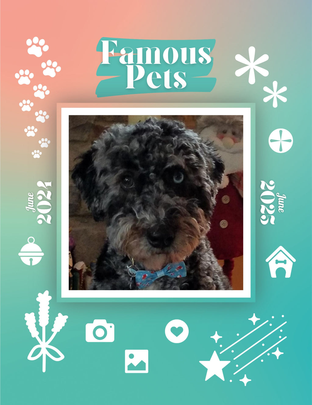 Famous Pets: June 2024-June 2025 Wall Calendar (Pre-Order)