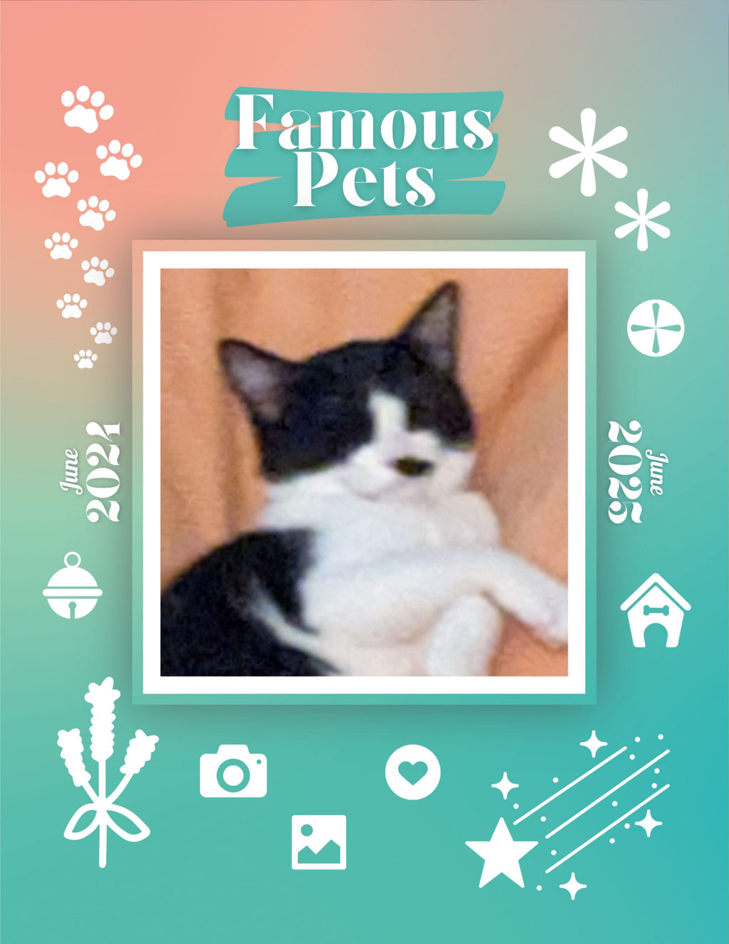 Famous Pets: June 2024-June 2025 Wall Calendar (Pre-Order)