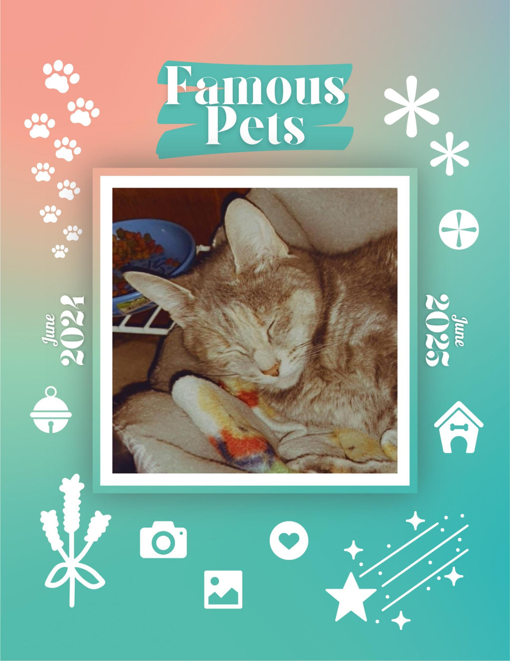 Famous Pets: June 2024-June 2025 Wall Calendar (Pre-Order)