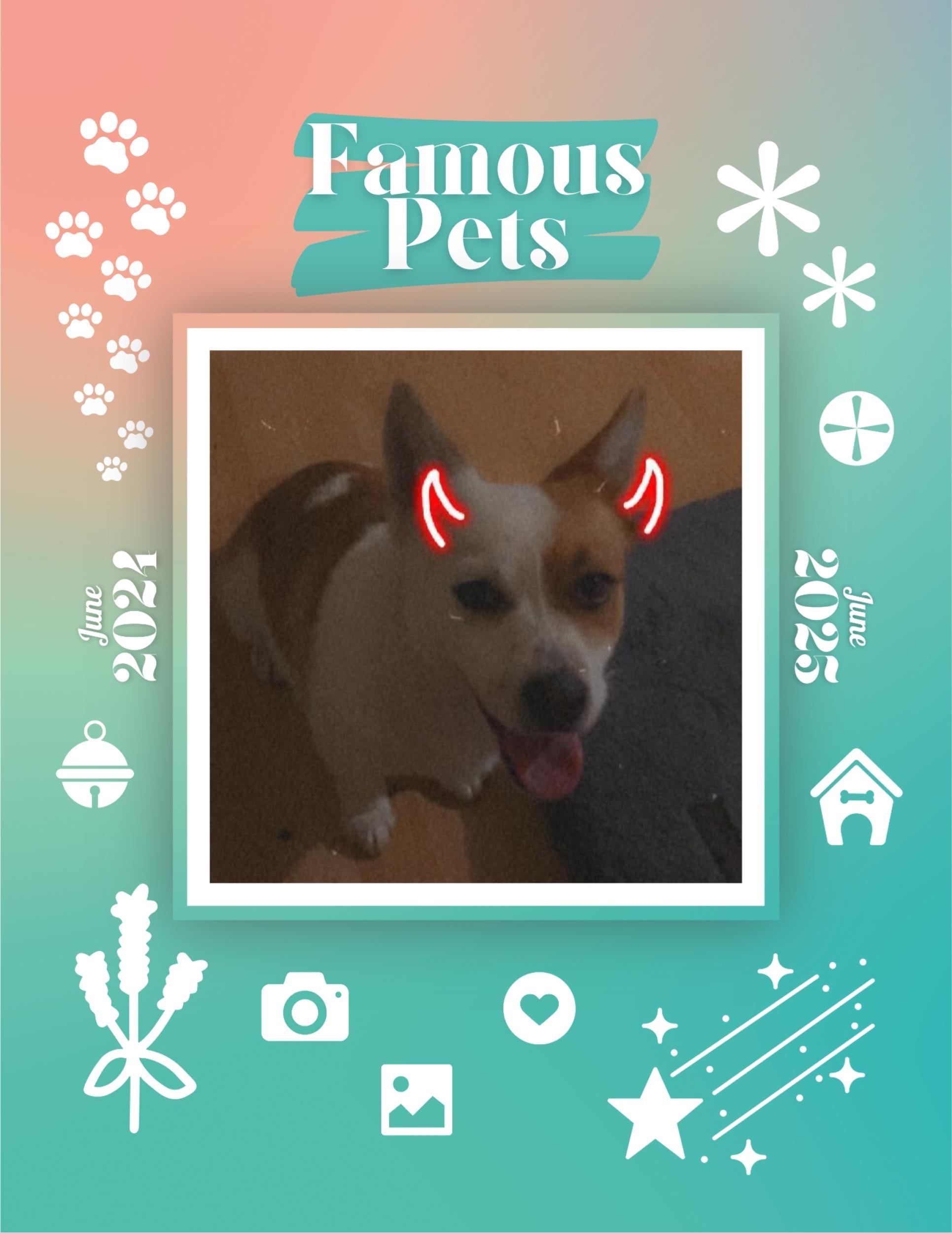 Famous Pets: June 2024-June 2025 Wall Calendar (Pre-Order)