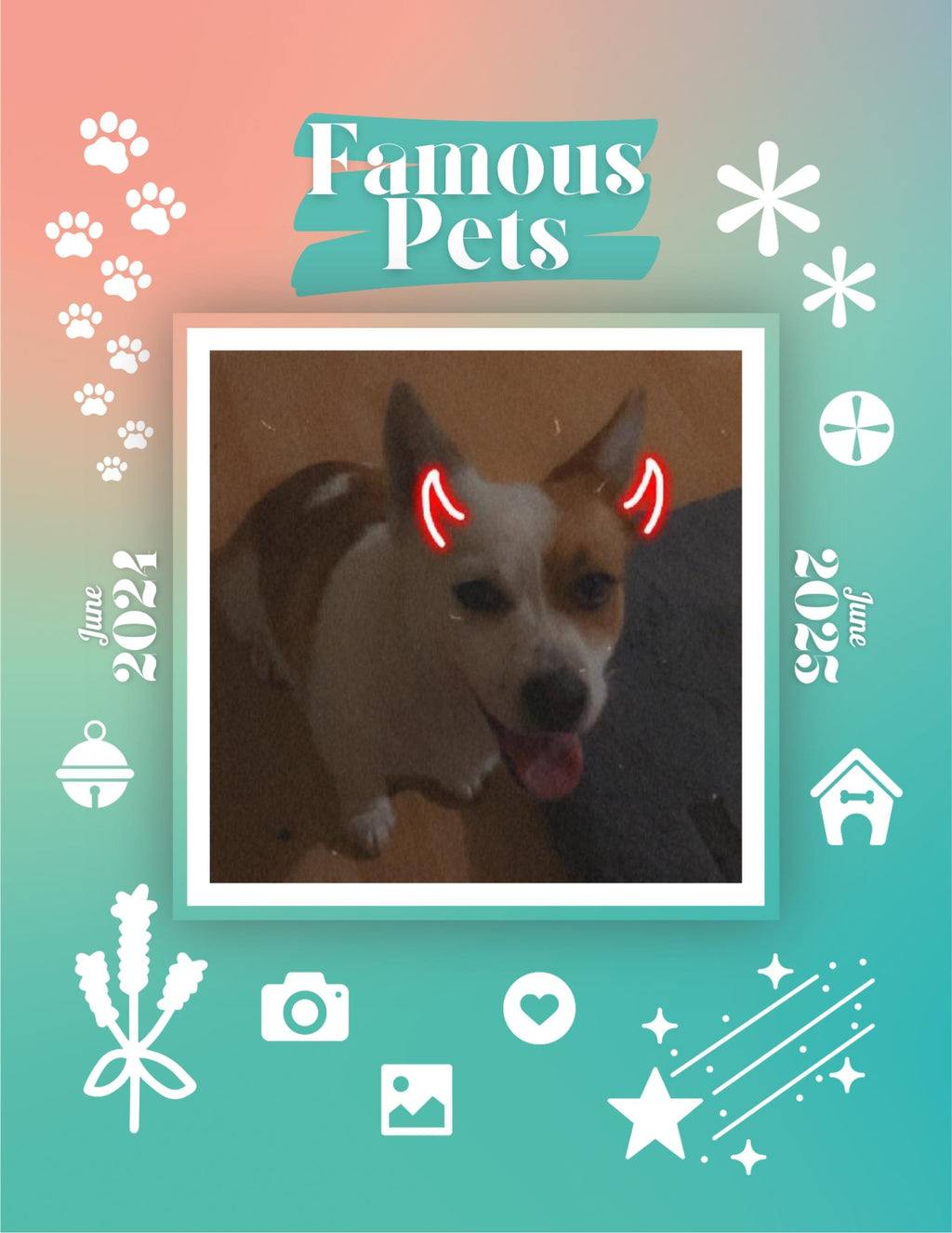 Famous Pets: June 2024-June 2025 Wall Calendar (Pre-Order)