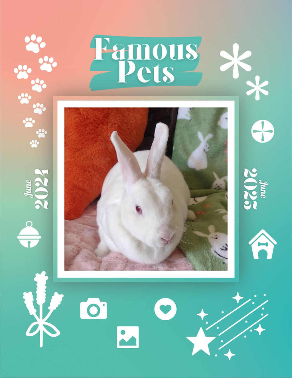 Famous Pets: June 2024-June 2025 Wall Calendar (Pre-Order)