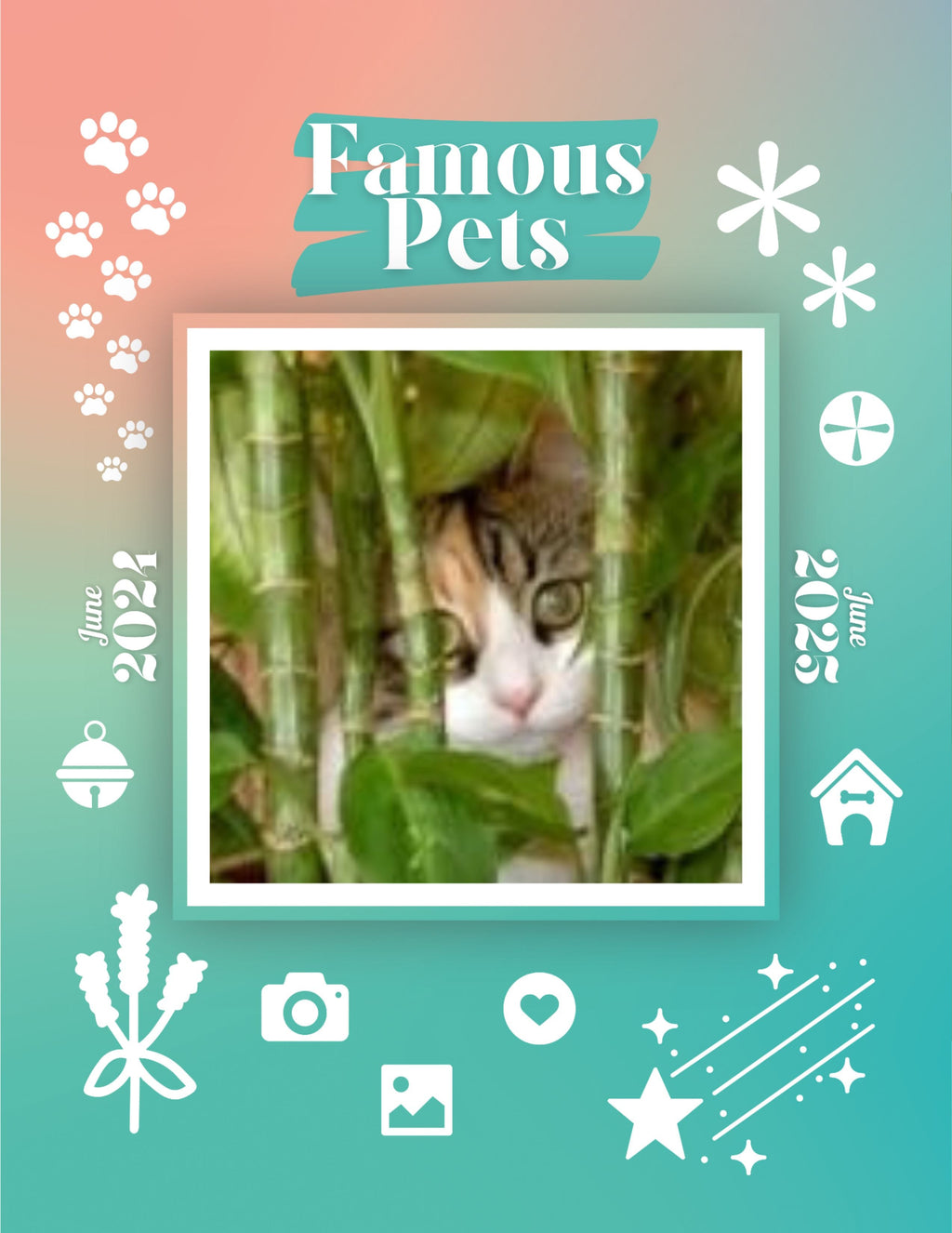 Famous Pets: June 2024-June 2025 Wall Calendar (Pre-Order)