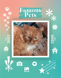 Famous Pets: June 2024-June 2025 Wall Calendar (Pre-Order)