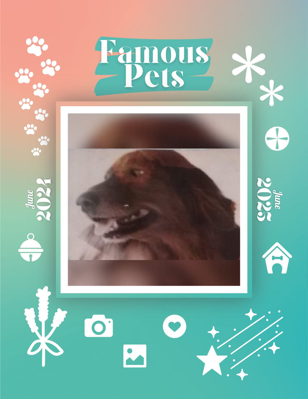 Famous Pets: June 2024-June 2025 Wall Calendar (Pre-Order)