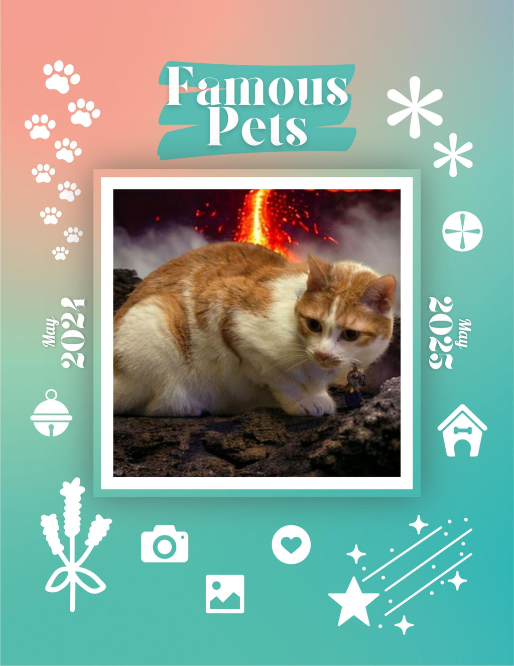 Famous Pets: June 2024-June 2025 Wall Calendar (Pre-Order)