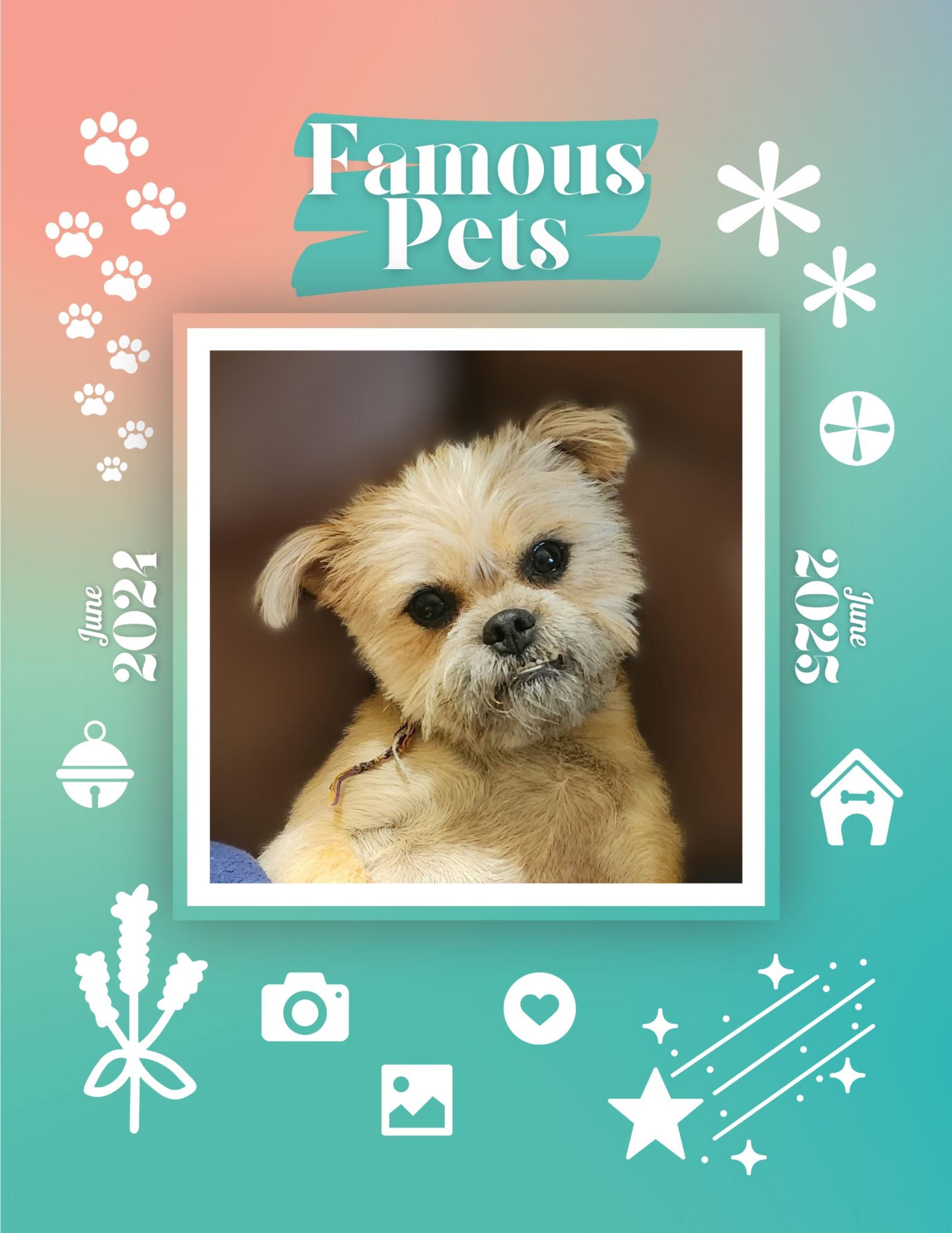 Famous Pets: June 2024-June 2025 Wall Calendar (Pre-Order)