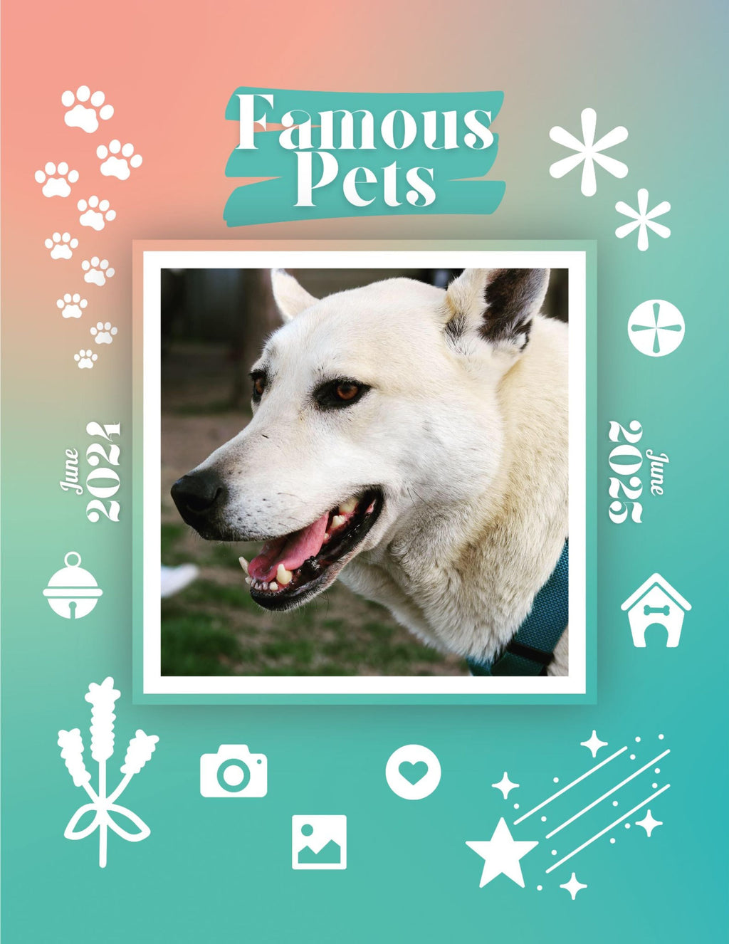 Famous Pets: June 2024-June 2025 Wall Calendar (Pre-Order)