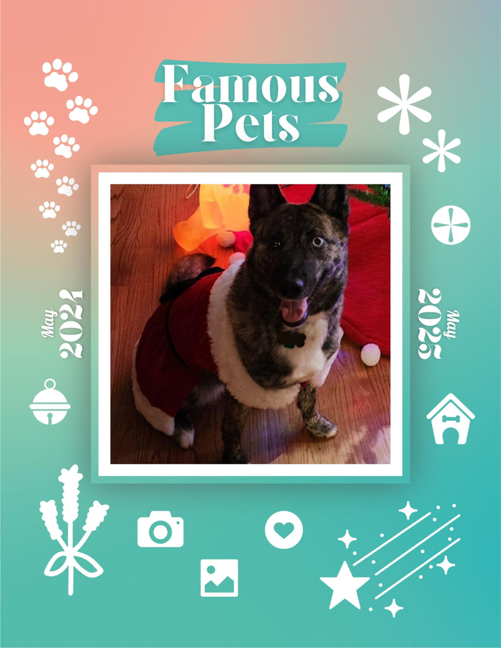 Famous Pets: June 2024-June 2025 Wall Calendar (Pre-Order)