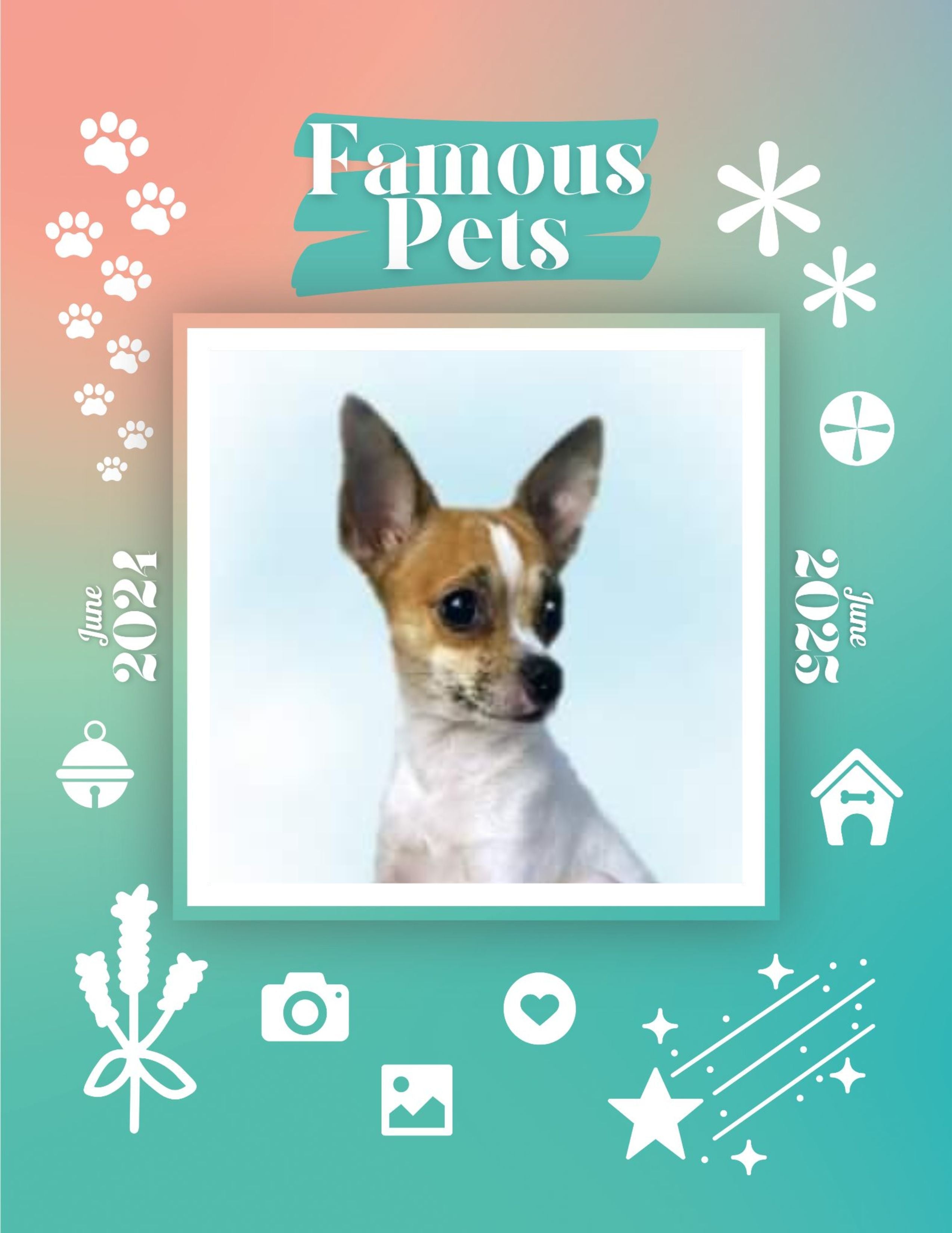 Famous Pets: June 2024-June 2025 Wall Calendar (Pre-Order)