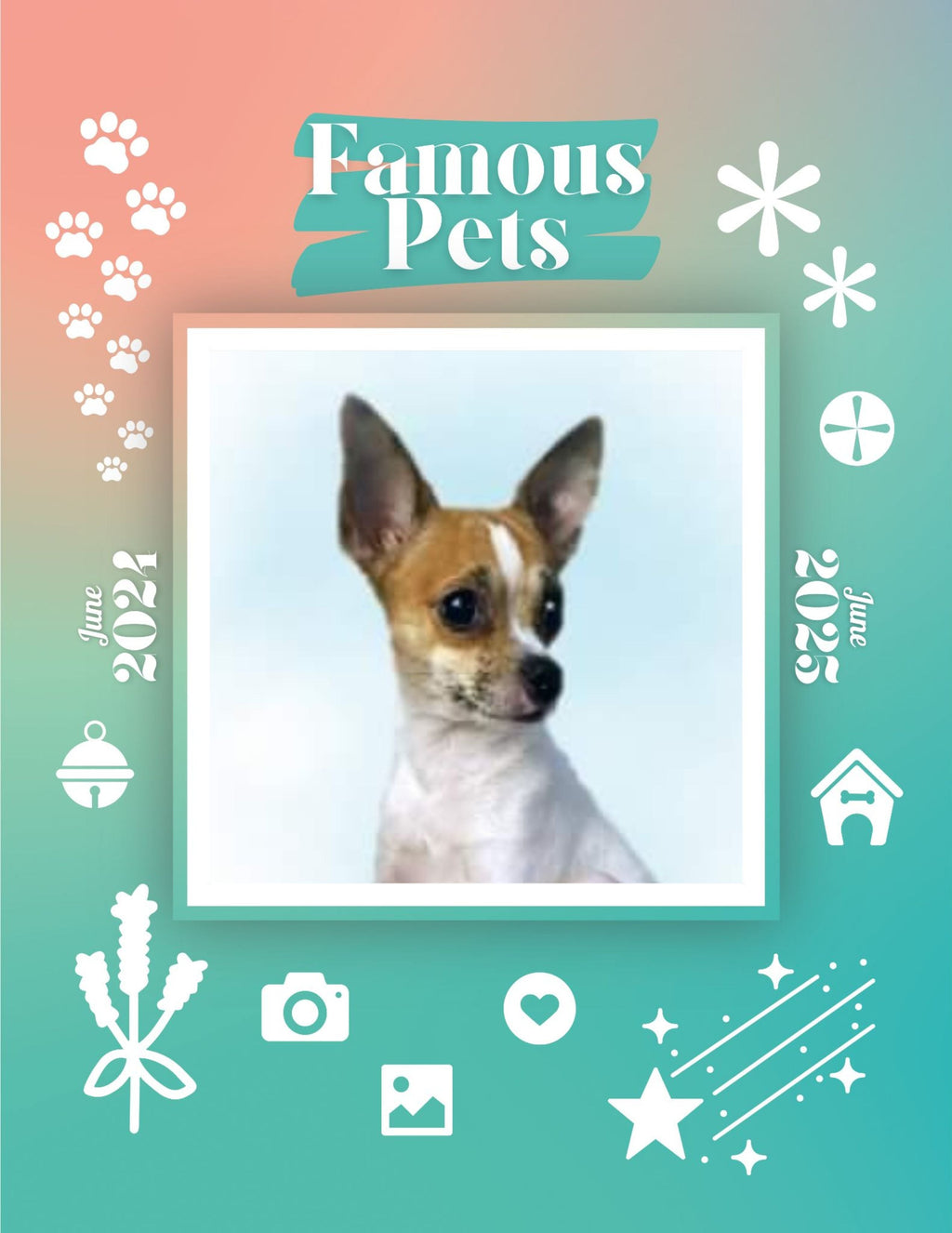 Famous Pets: June 2024-June 2025 Wall Calendar (Pre-Order)
