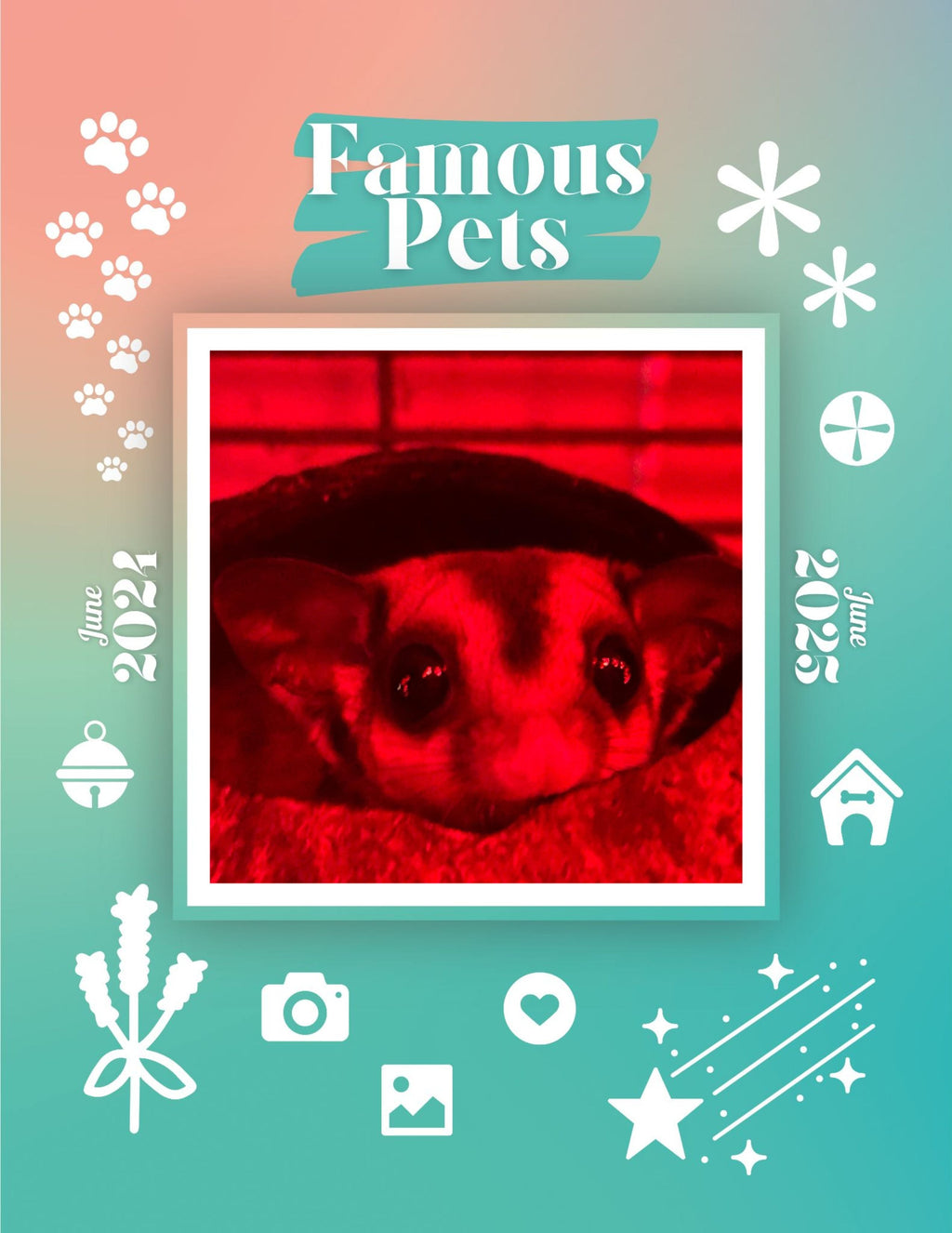 Famous Pets: June 2024-June 2025 Wall Calendar (Pre-Order)