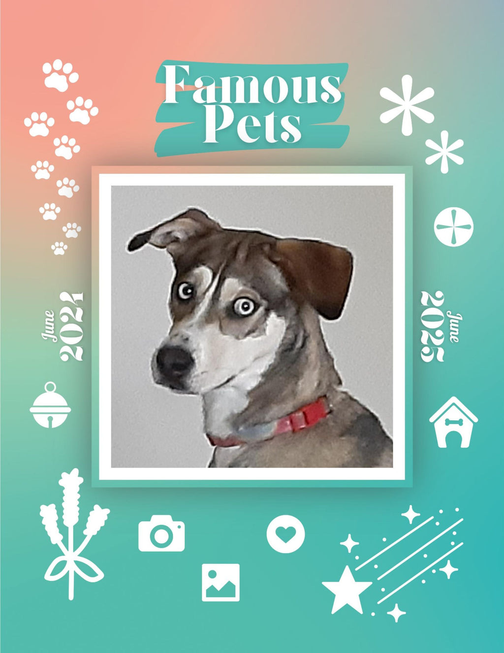 Famous Pets: June 2024-June 2025 Wall Calendar (Pre-Order)