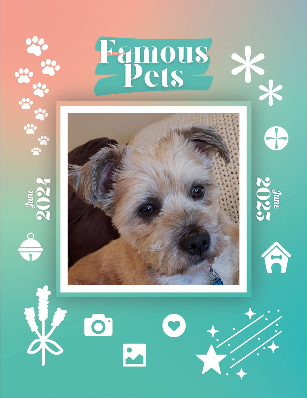 Famous Pets: June 2024-June 2025 Wall Calendar (Pre-Order)