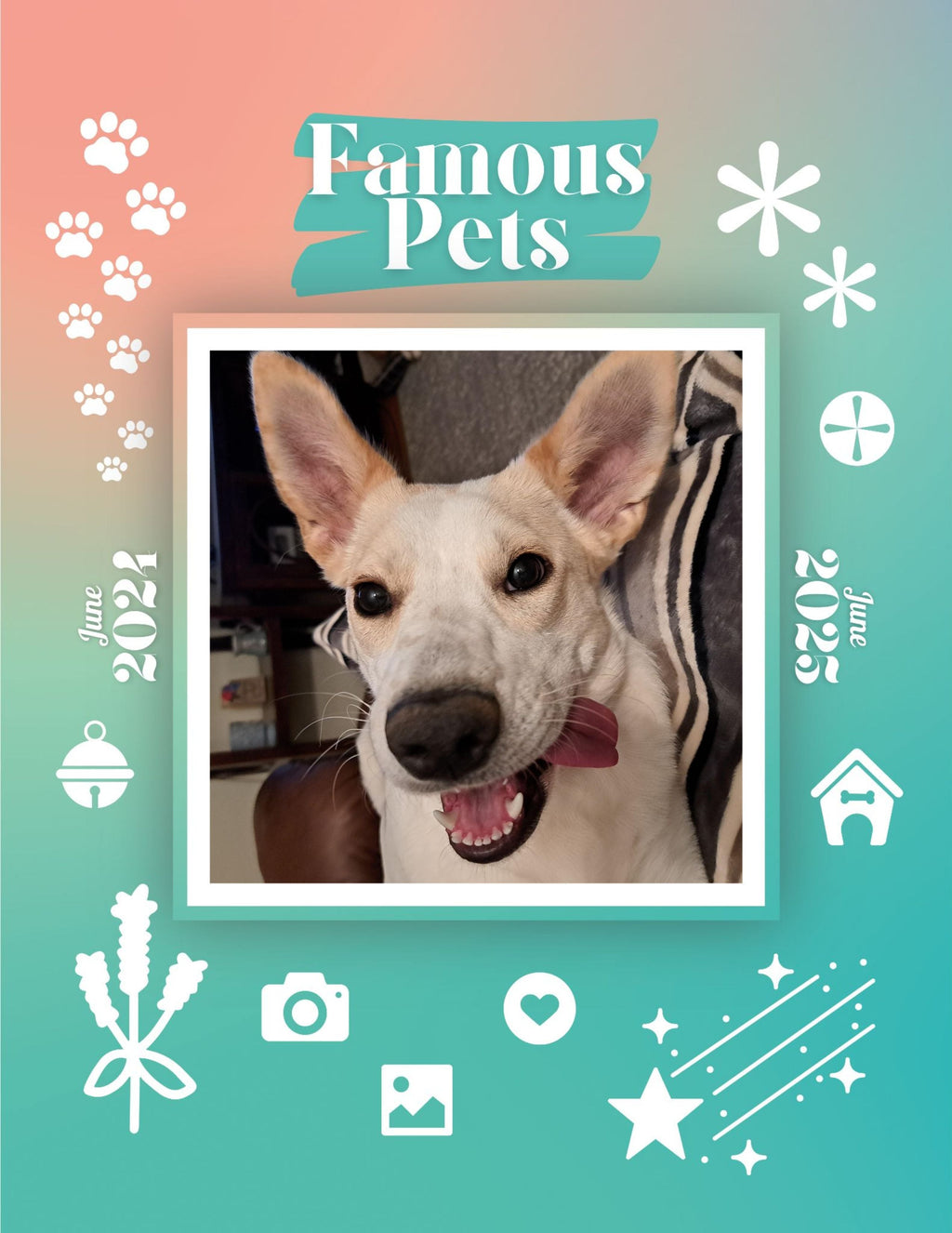 Famous Pets: June 2024-June 2025 Wall Calendar (Pre-Order)
