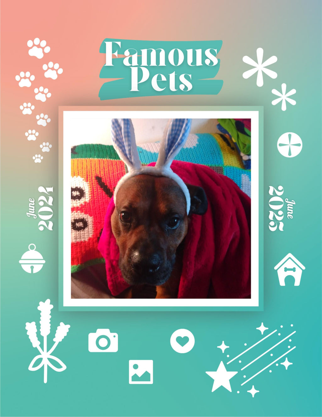 Famous Pets: June 2024-June 2025 Wall Calendar (Pre-Order)