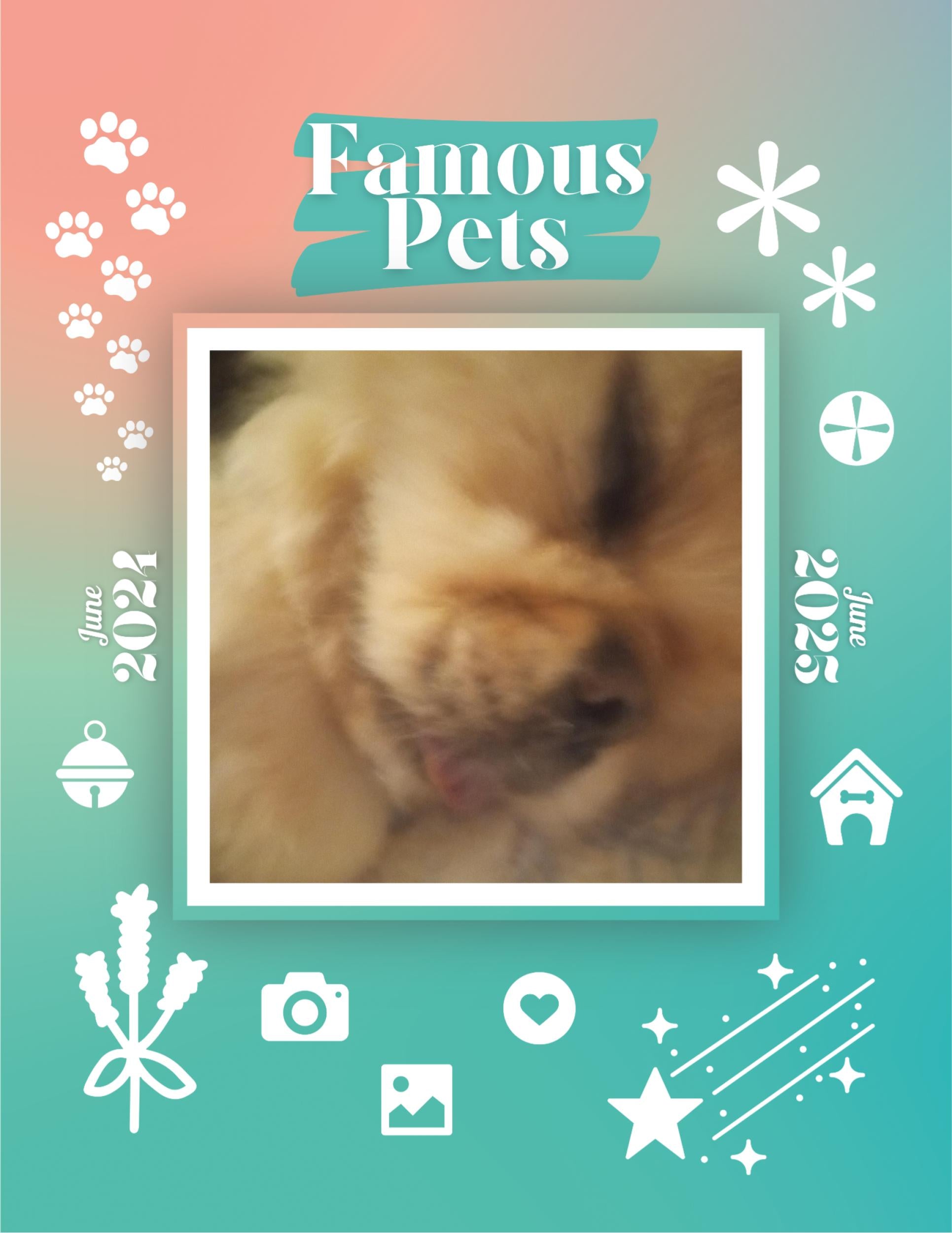 Famous Pets: June 2024-June 2025 Wall Calendar (Pre-Order)
