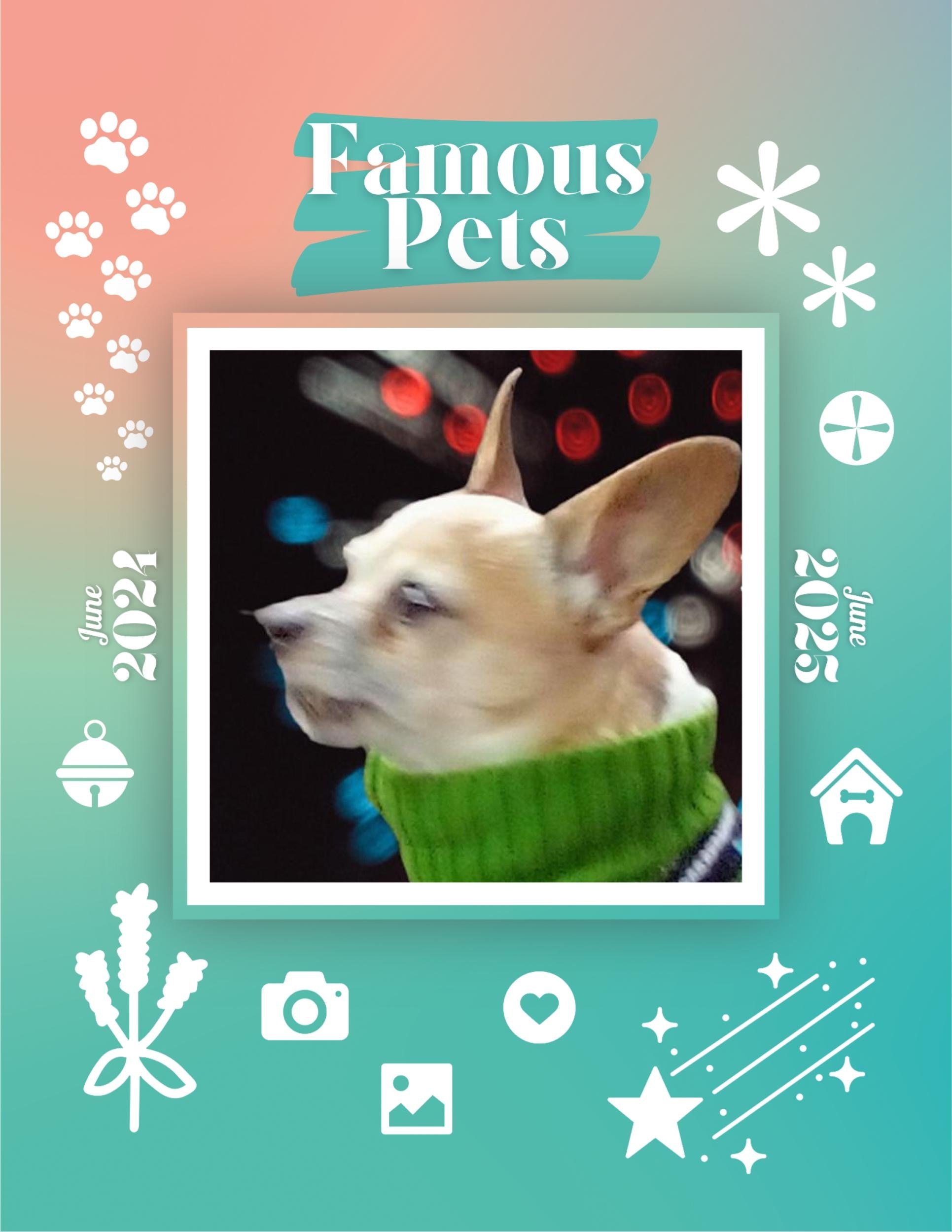 Famous Pets: June 2024-June 2025 Wall Calendar (Pre-Order)