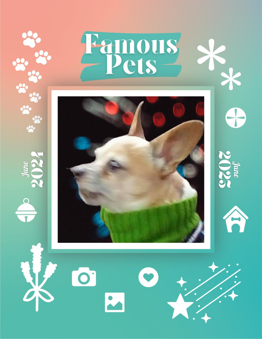 Famous Pets: June 2024-June 2025 Wall Calendar (Pre-Order)