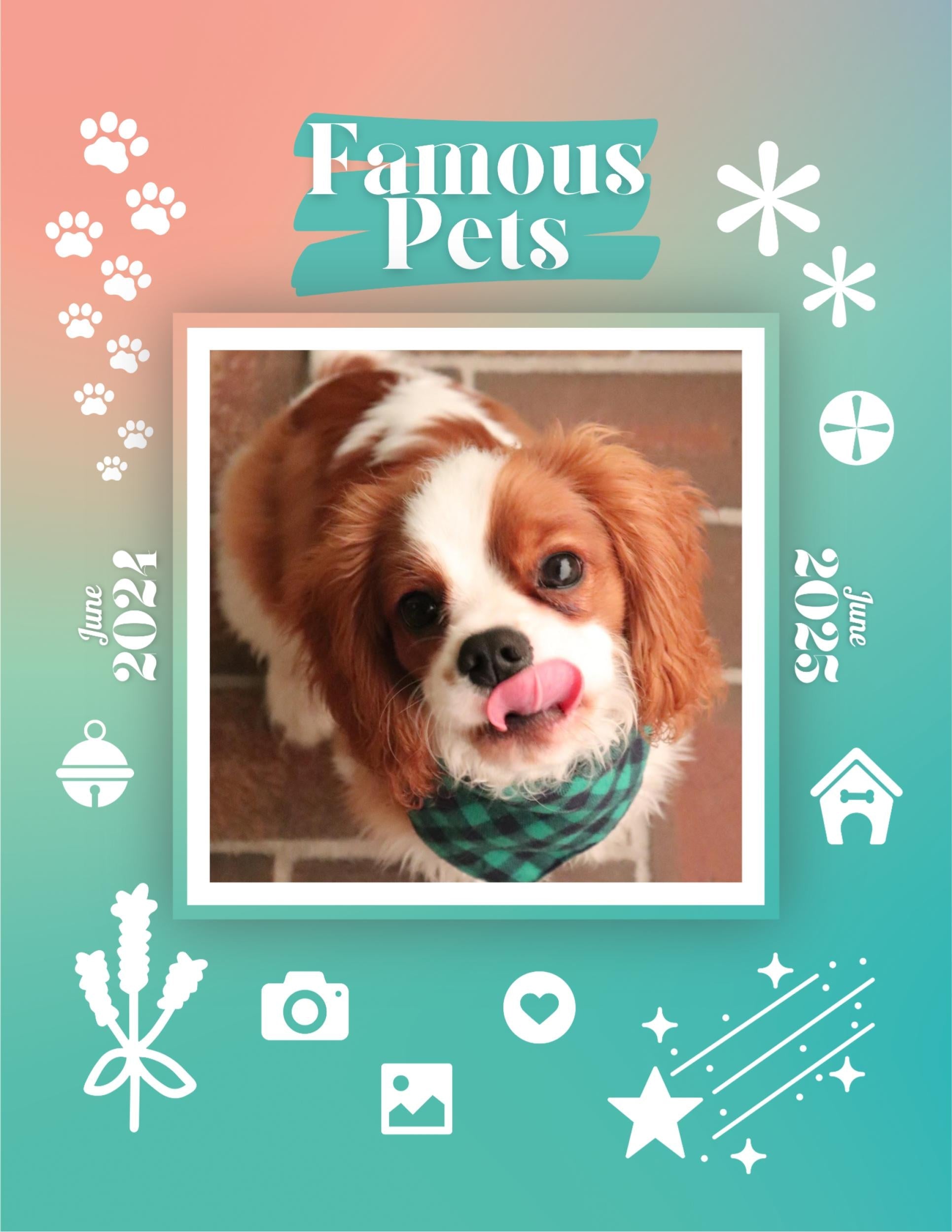 Famous Pets: June 2024-June 2025 Wall Calendar (Pre-Order)