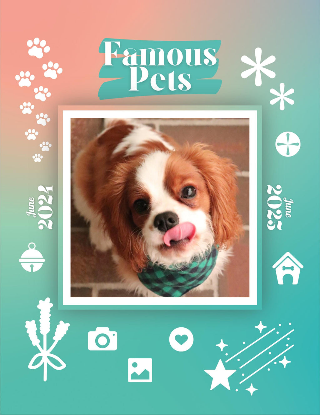 Famous Pets: June 2024-June 2025 Wall Calendar (Pre-Order)