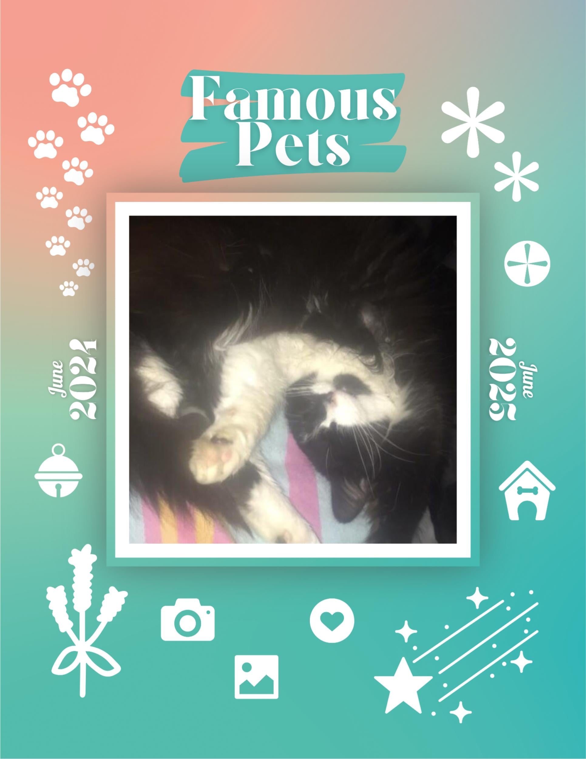 Famous Pets: June 2024-June 2025 Wall Calendar (Pre-Order)