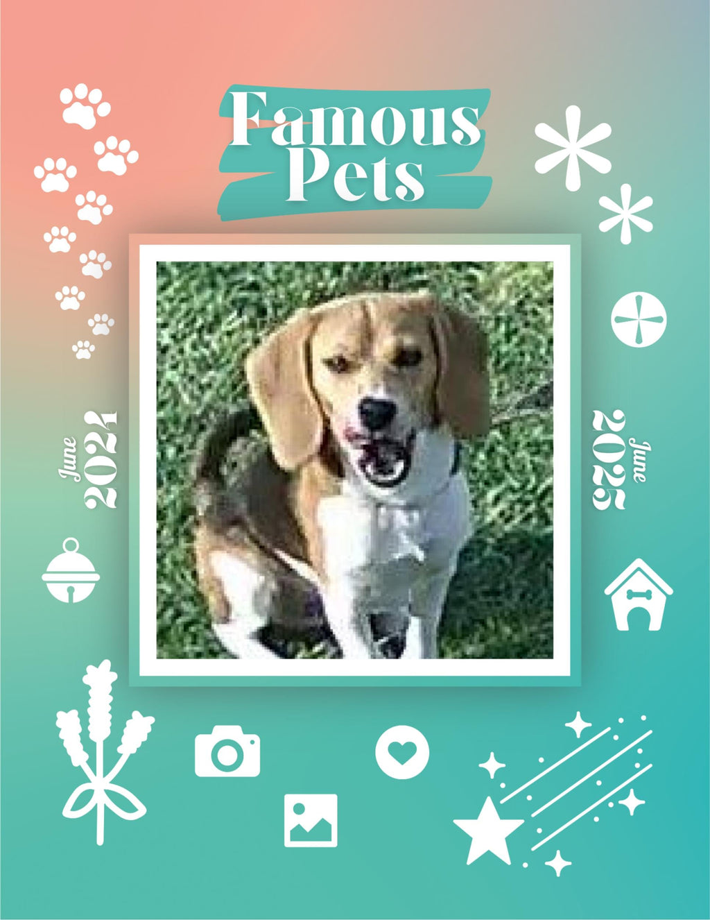 Famous Pets: June 2024-June 2025 Wall Calendar (Pre-Order)
