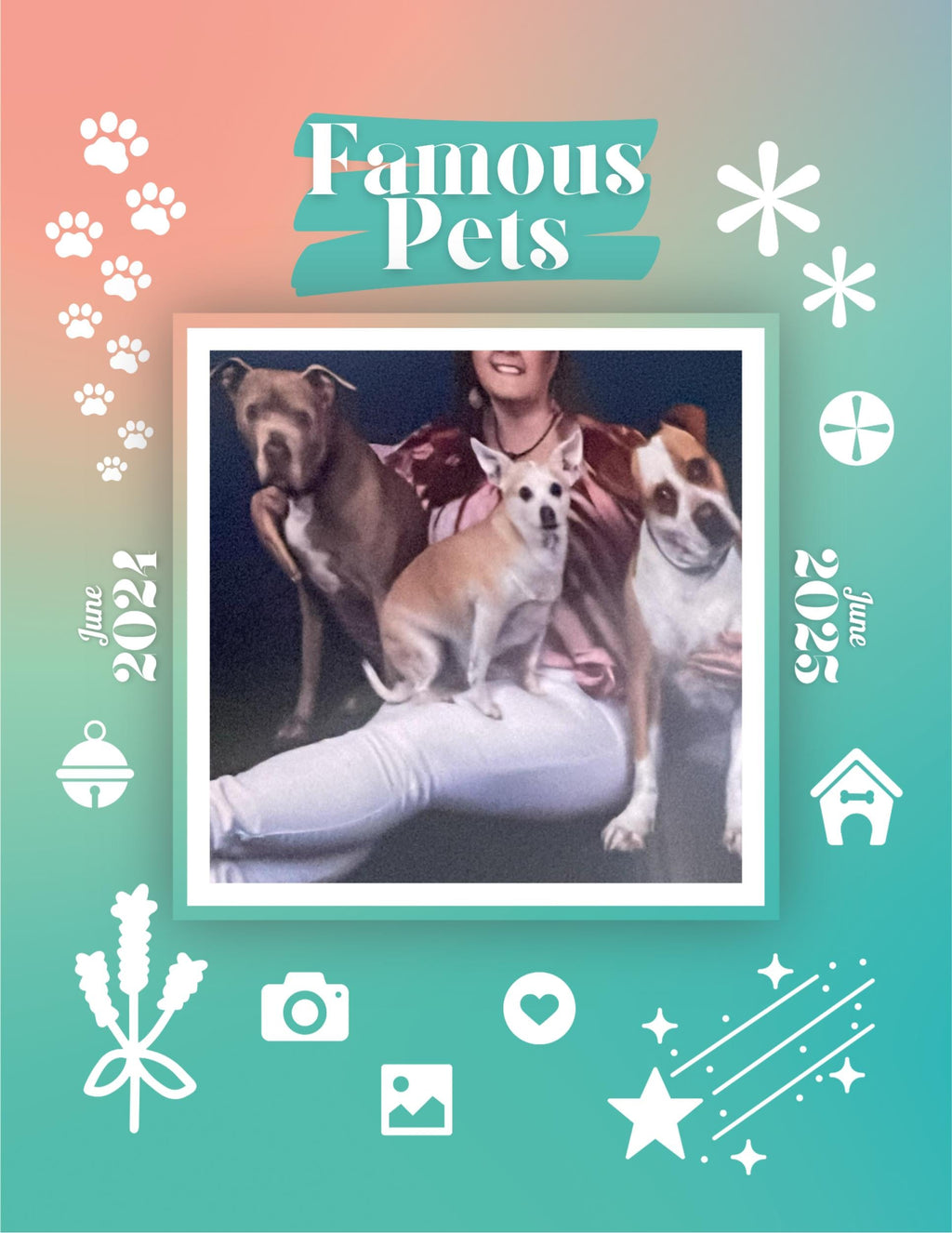 Famous Pets: June 2024-June 2025 Wall Calendar (Pre-Order)