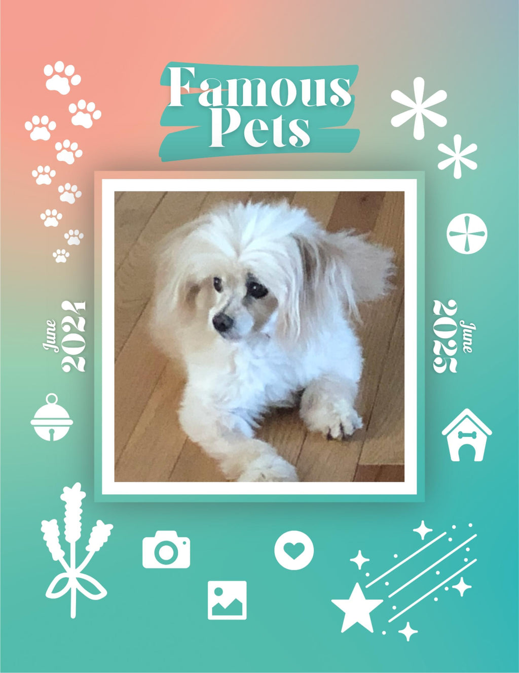 Famous Pets: June 2024-June 2025 Wall Calendar (Pre-Order)
