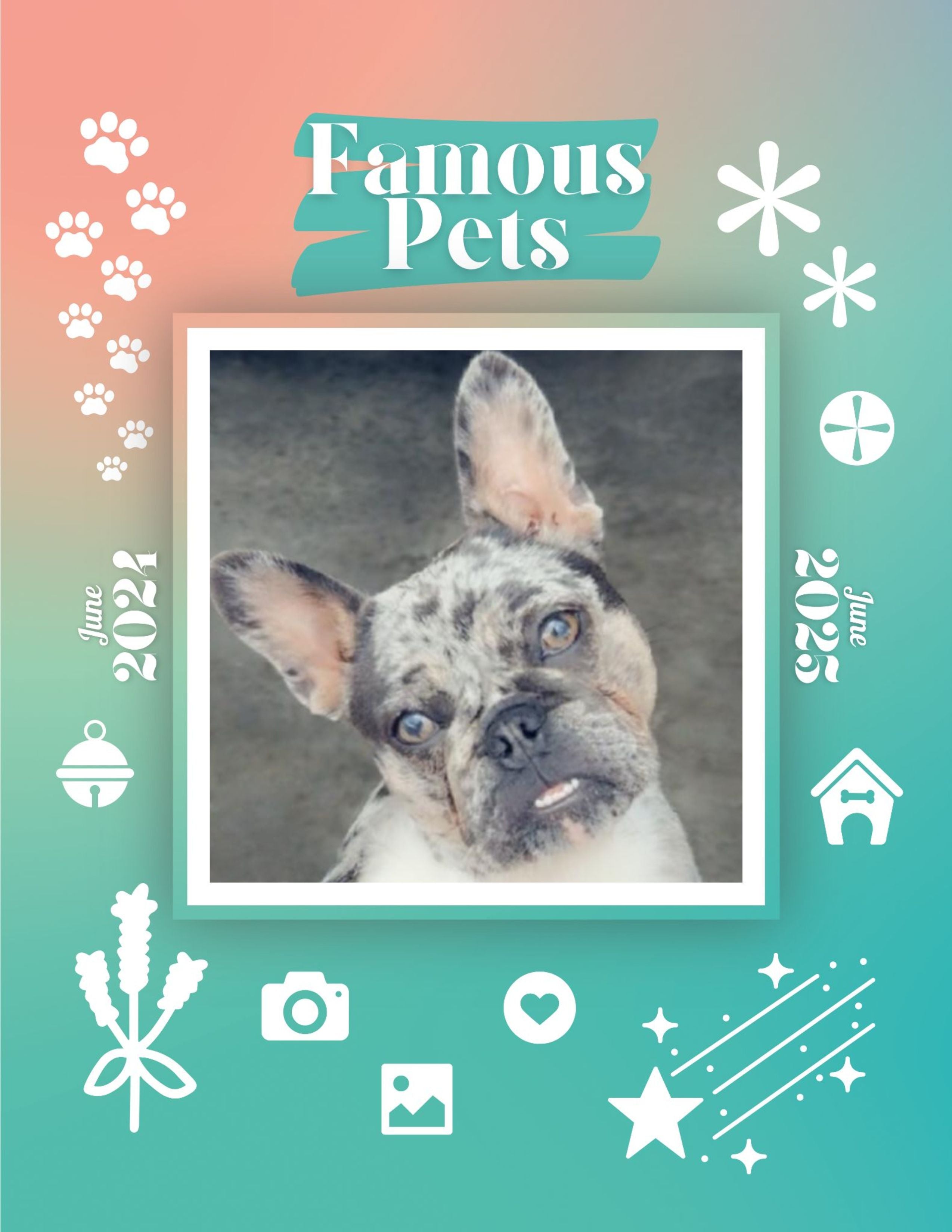 Famous Pets: June 2024-June 2025 Wall Calendar (Pre-Order)