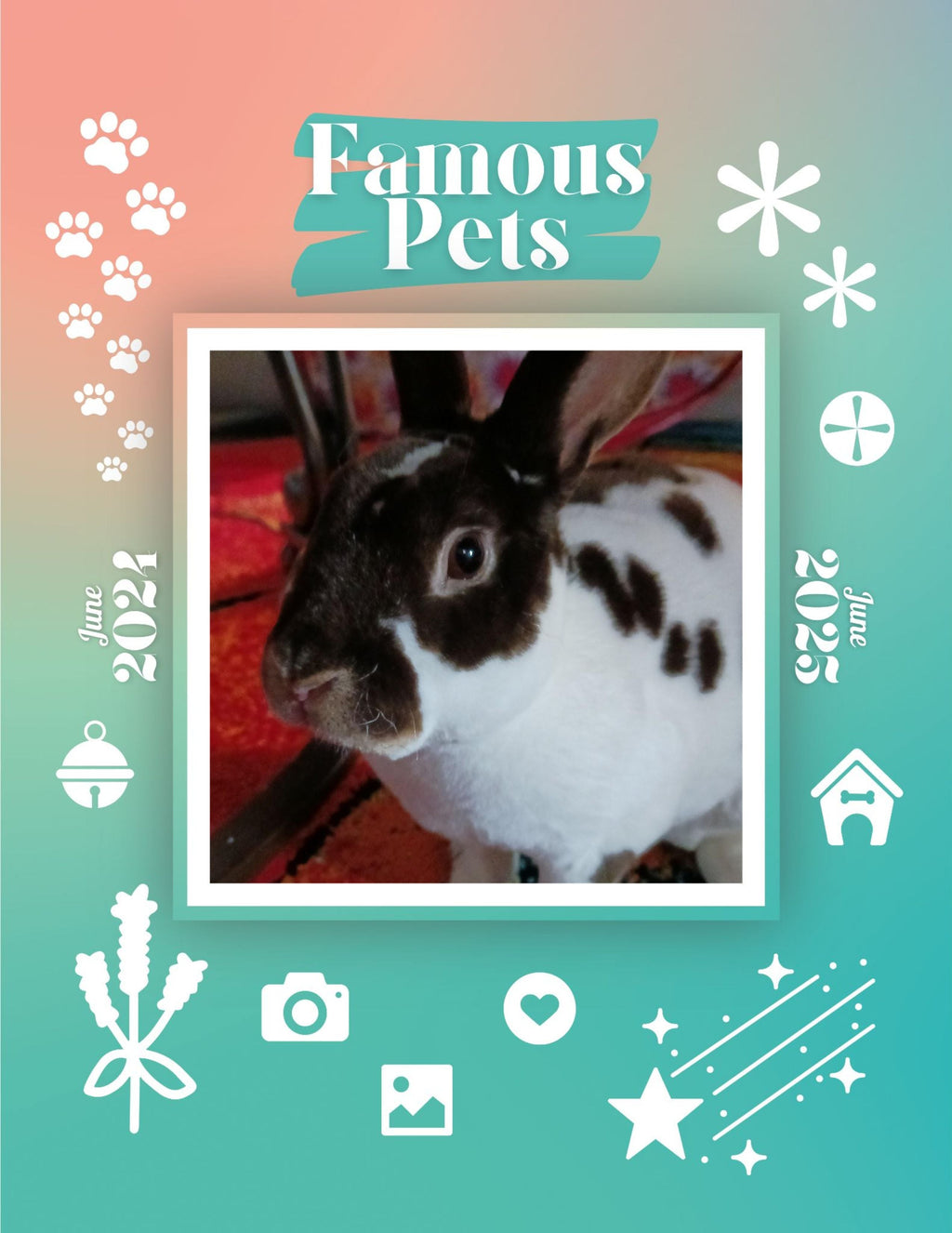 Famous Pets: June 2024-June 2025 Wall Calendar (Pre-Order)