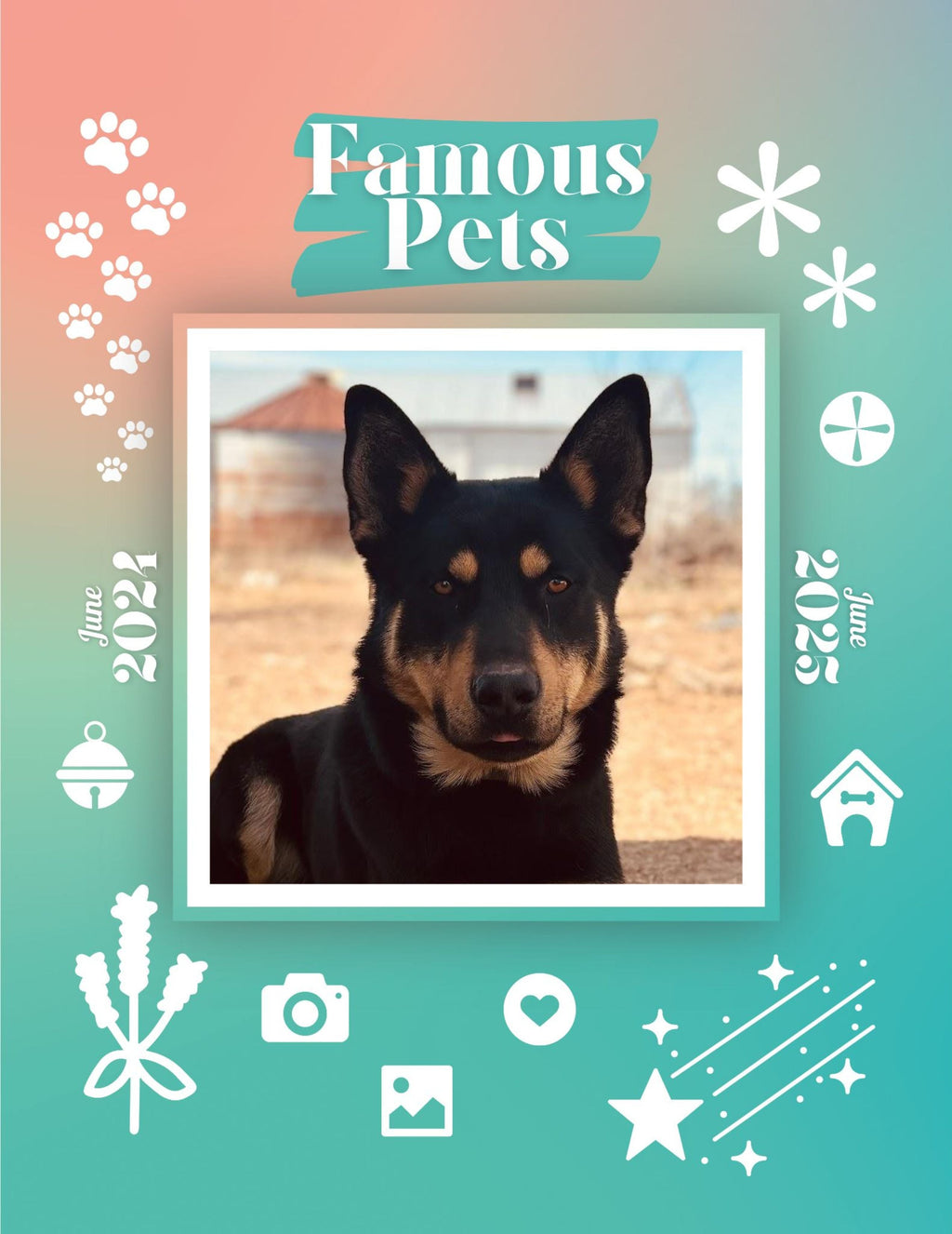Famous Pets: June 2024-June 2025 Wall Calendar (Pre-Order)