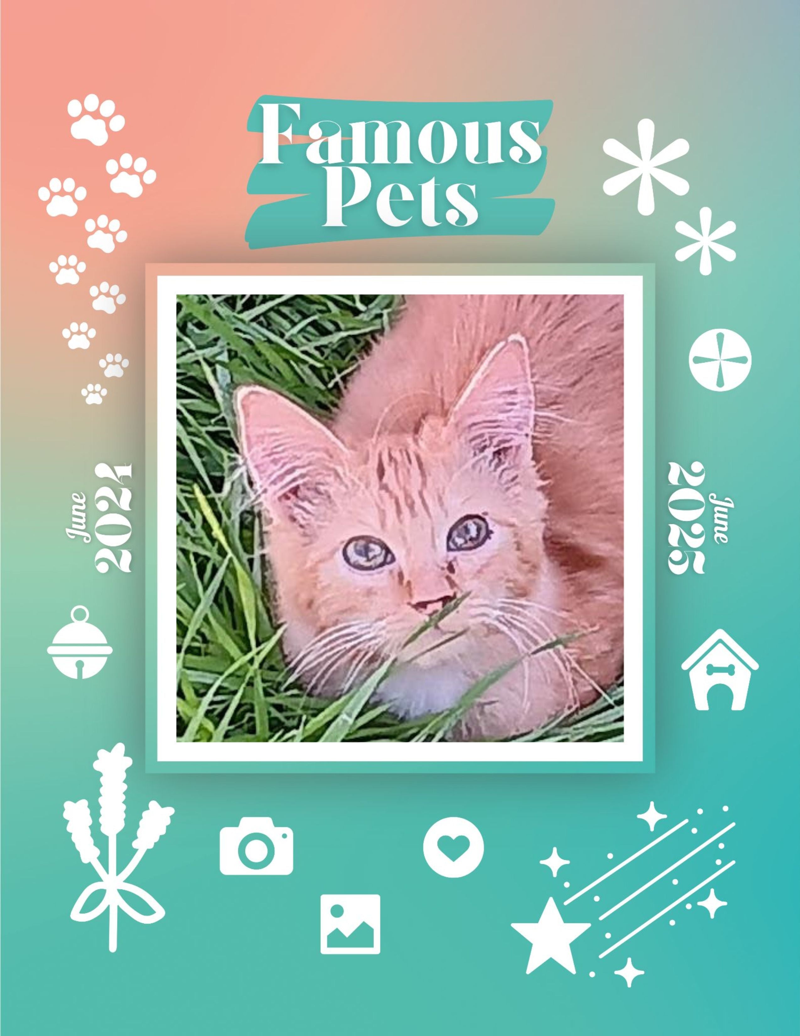 Famous Pets: June 2024-June 2025 Wall Calendar (Pre-Order)