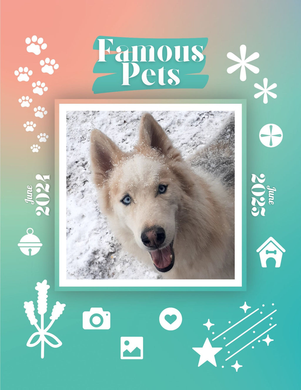 Famous Pets: June 2024-June 2025 Wall Calendar (Pre-Order)