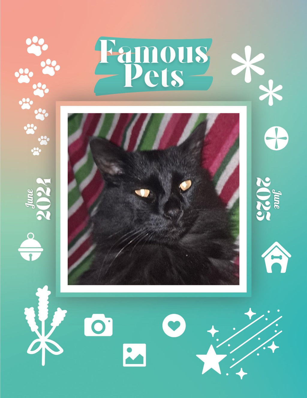Famous Pets: June 2024-June 2025 Wall Calendar (Pre-Order)