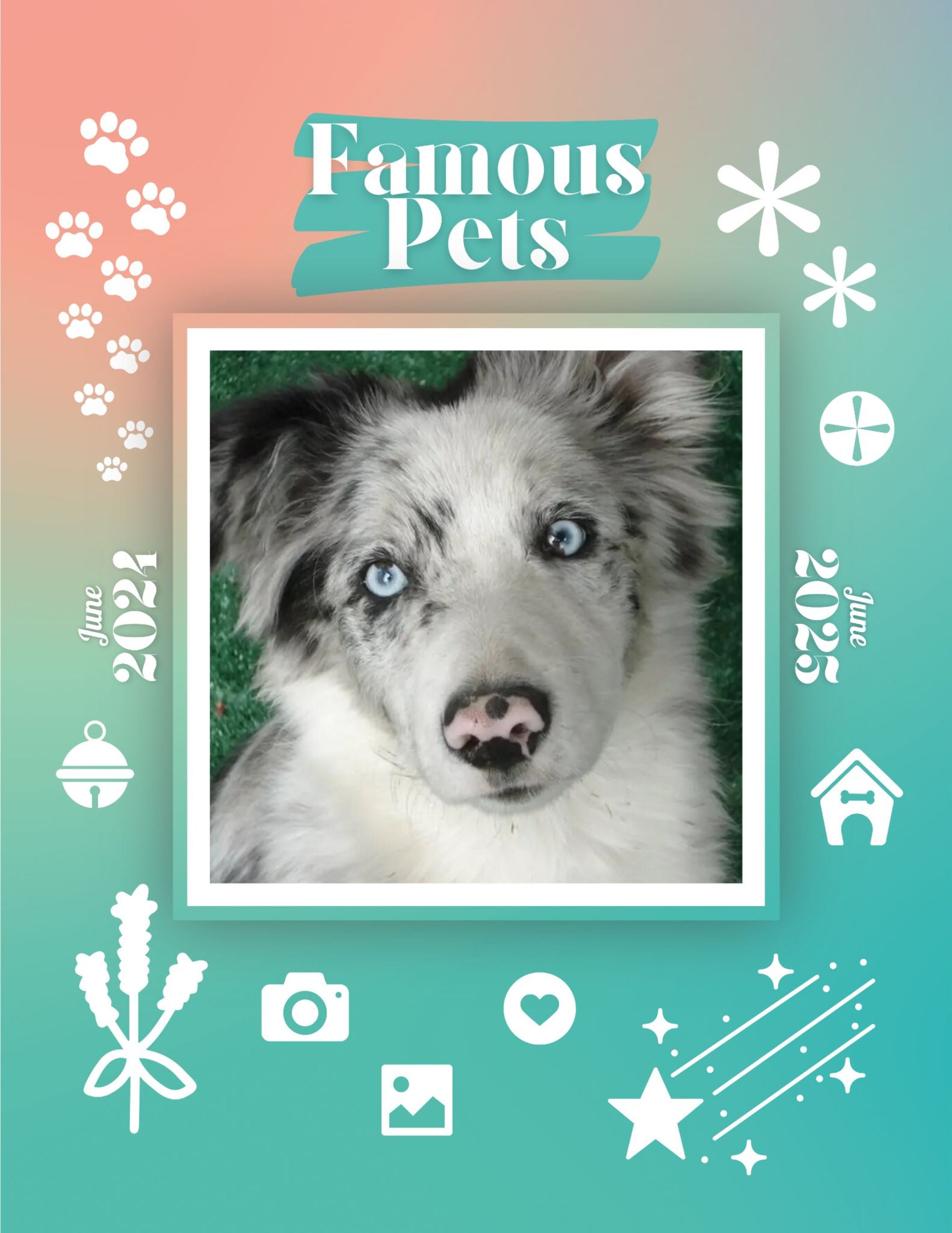 Famous Pets: June 2024-June 2025 Wall Calendar (Pre-Order)