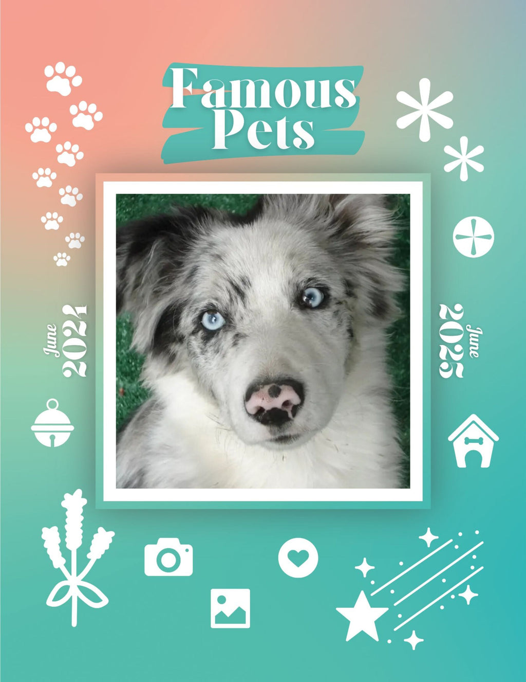 Famous Pets: June 2024-June 2025 Wall Calendar (Pre-Order)