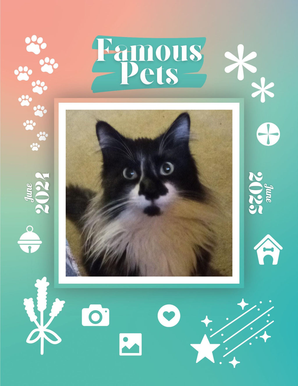 Famous Pets: June 2024-June 2025 Wall Calendar (Pre-Order)