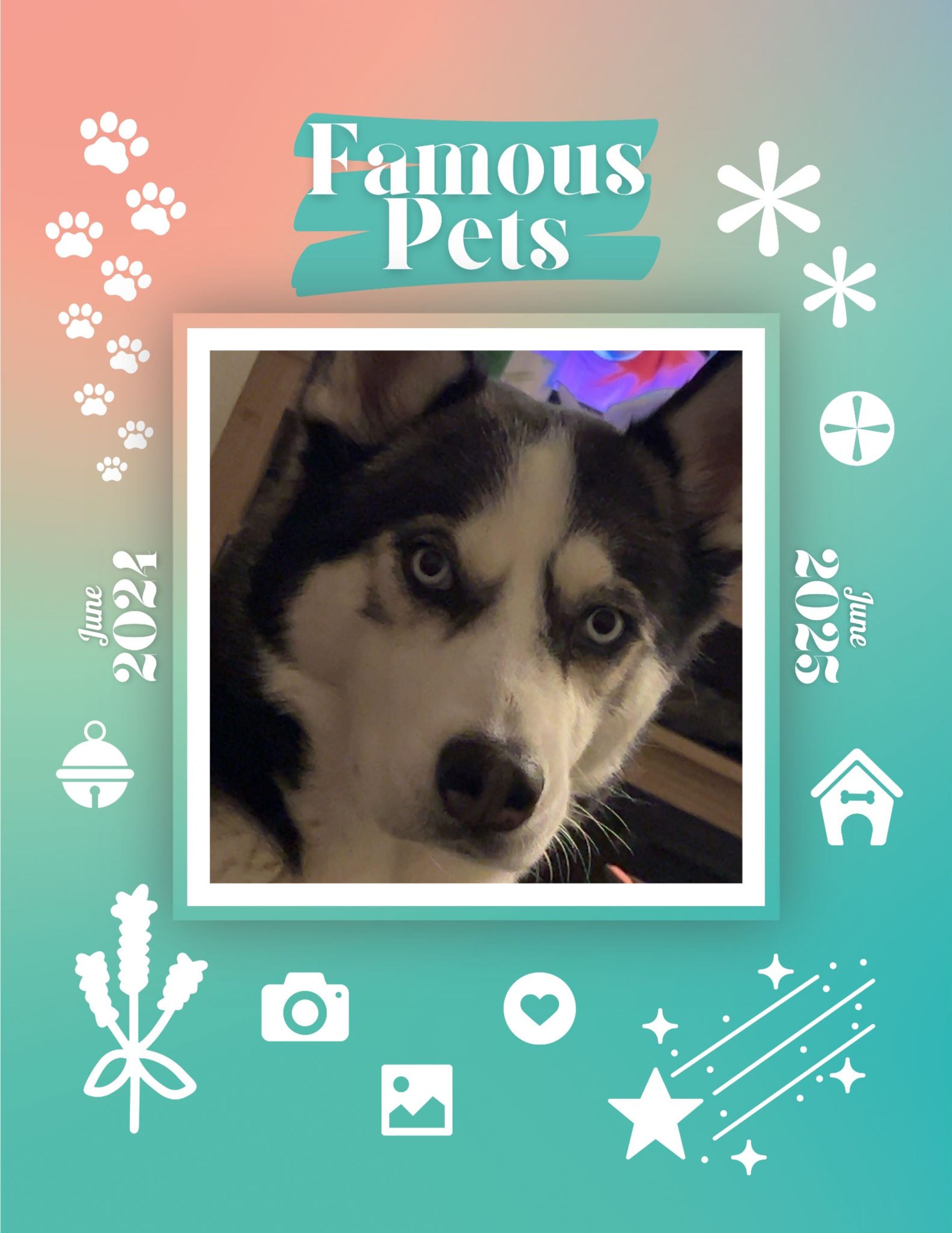 Famous Pets: June 2024-June 2025 Wall Calendar (Pre-Order)