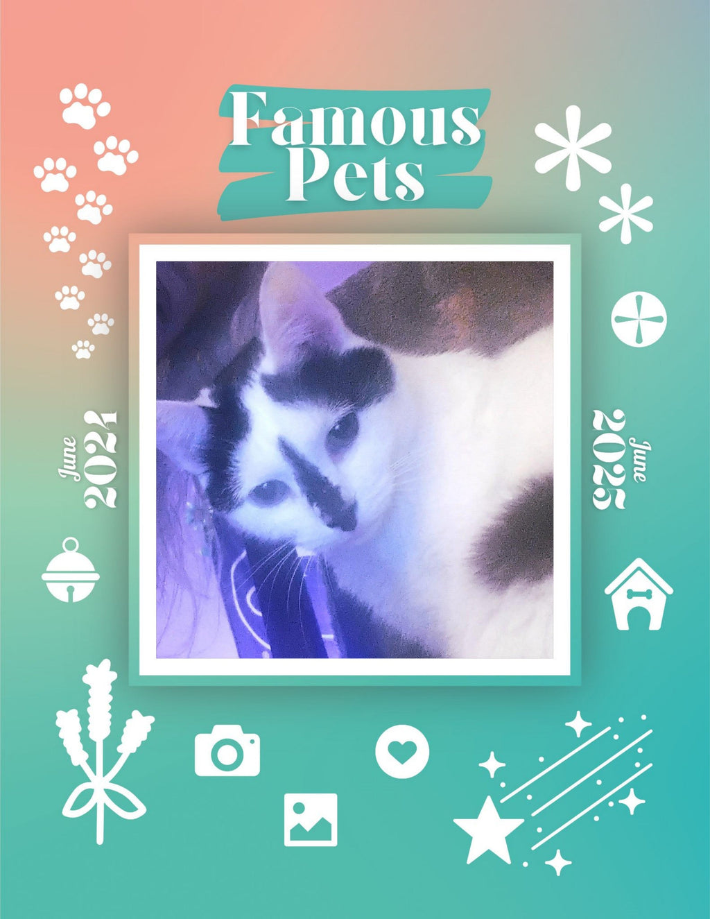 Famous Pets: June 2024-June 2025 Wall Calendar (Pre-Order)