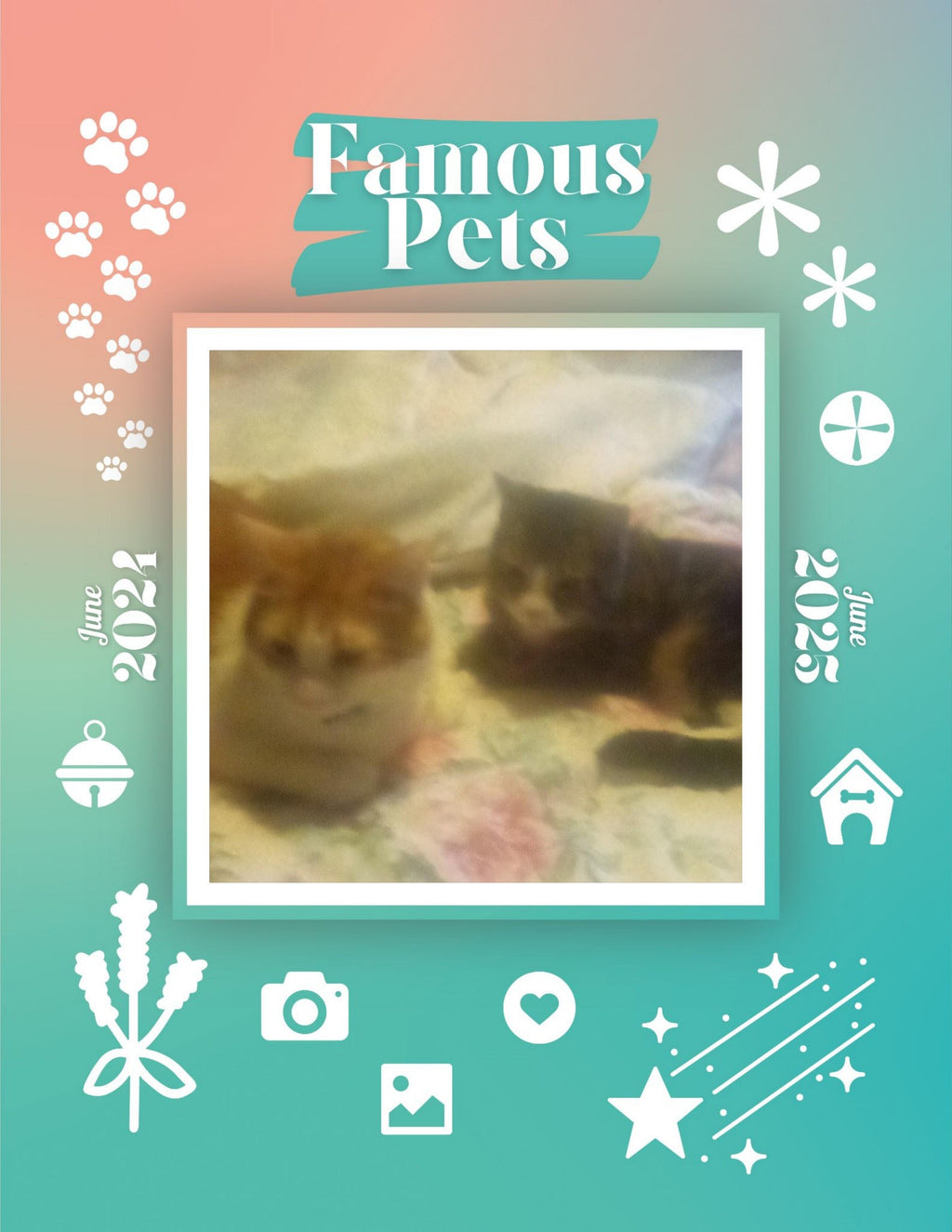 Famous Pets: June 2024-June 2025 Wall Calendar (Pre-Order)