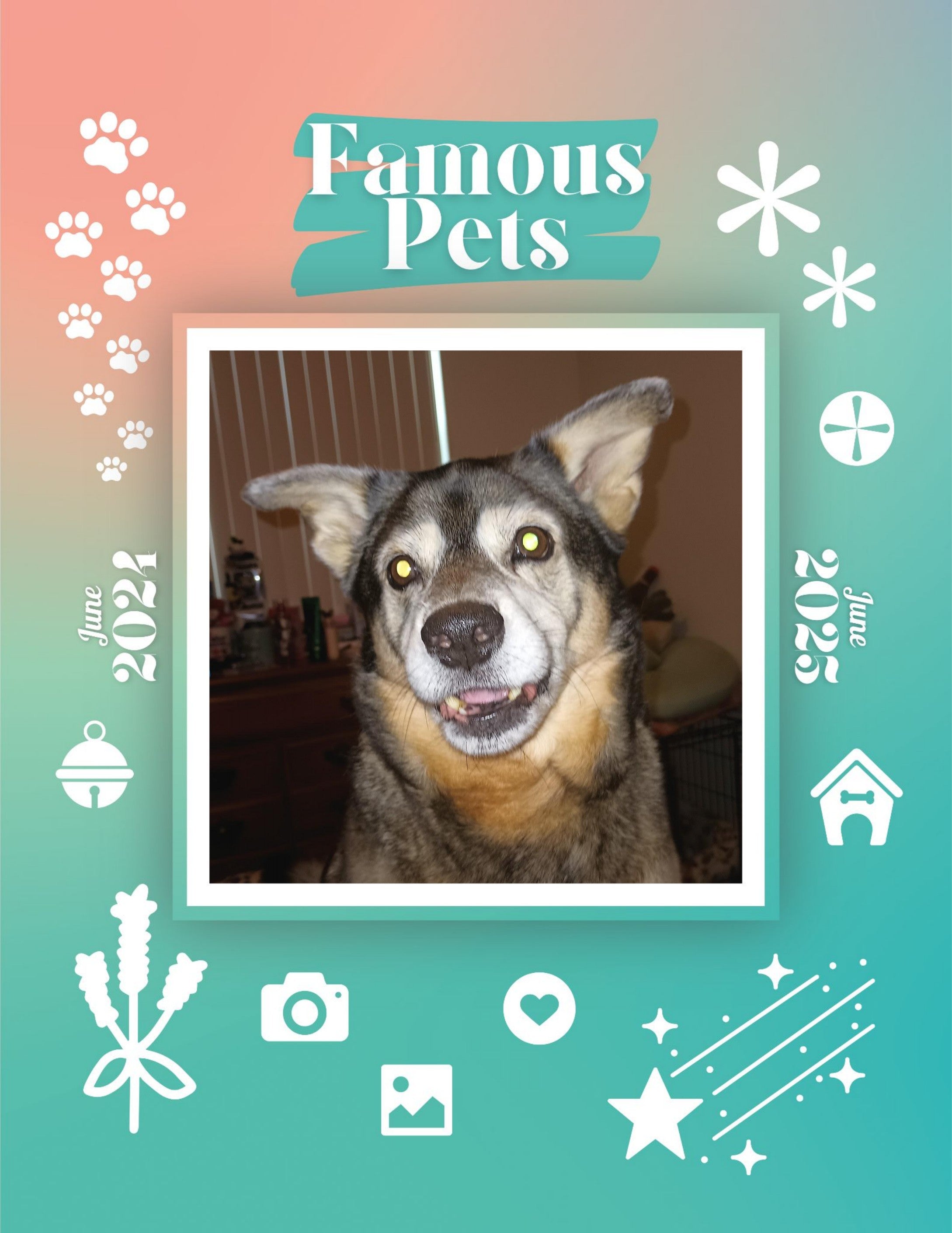 Famous Pets: June 2024-June 2025 Wall Calendar (Pre-Order)