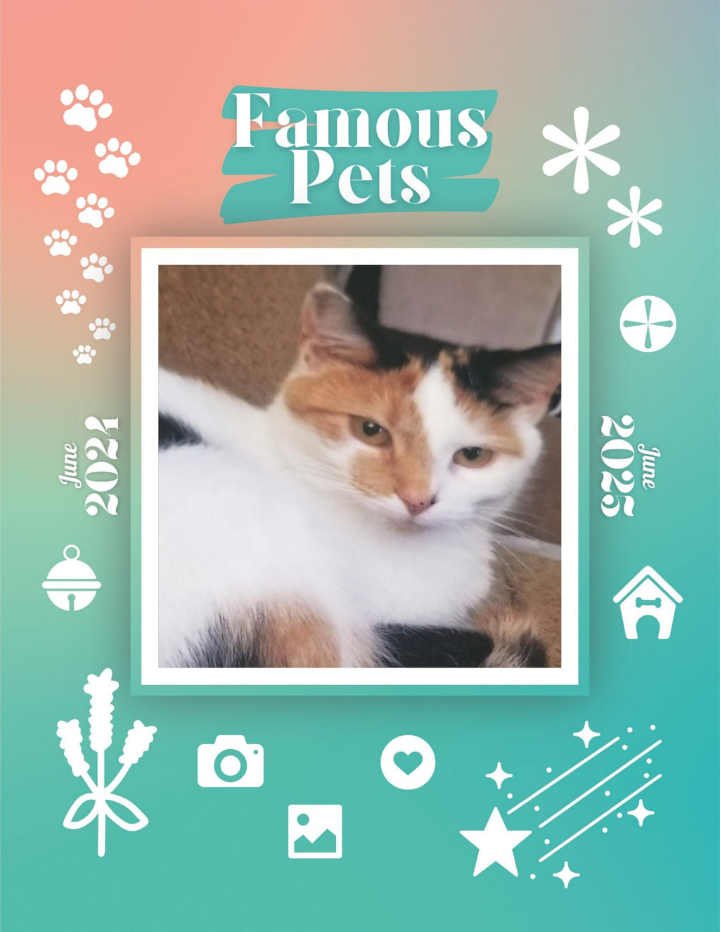 Famous Pets: June 2024-June 2025 Wall Calendar (Pre-Order)