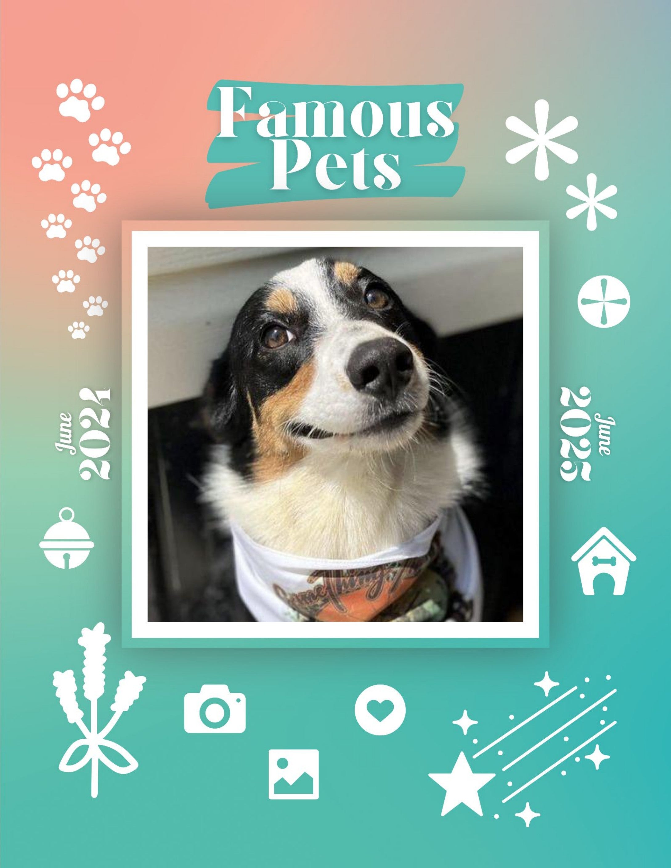 Famous Pets: June 2024-June 2025 Wall Calendar (Pre-Order)