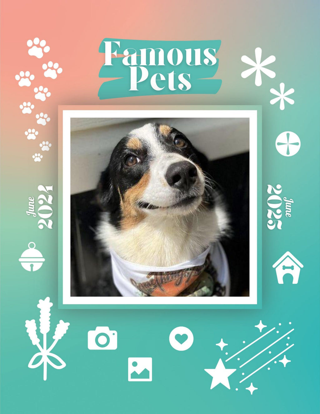 Famous Pets: June 2024-June 2025 Wall Calendar (Pre-Order)