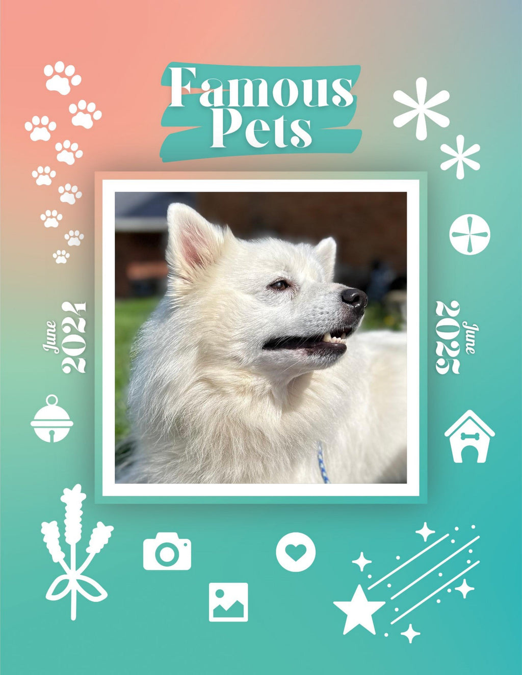 Famous Pets: June 2024-June 2025 Wall Calendar (Pre-Order)